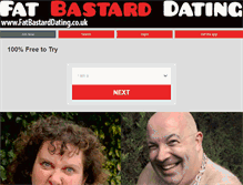 Tablet Screenshot of fatbastarddating.co.uk